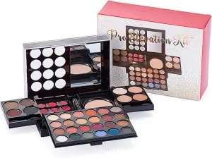 RoseFlower 39 Colors Cosmetic Makeup Palette , Small Makeup Kit for Women and Teen Girl, Color Combination Makeup Set with Eyeshadow Palette Eyebrow Powder Lip Gloss and Mirror
