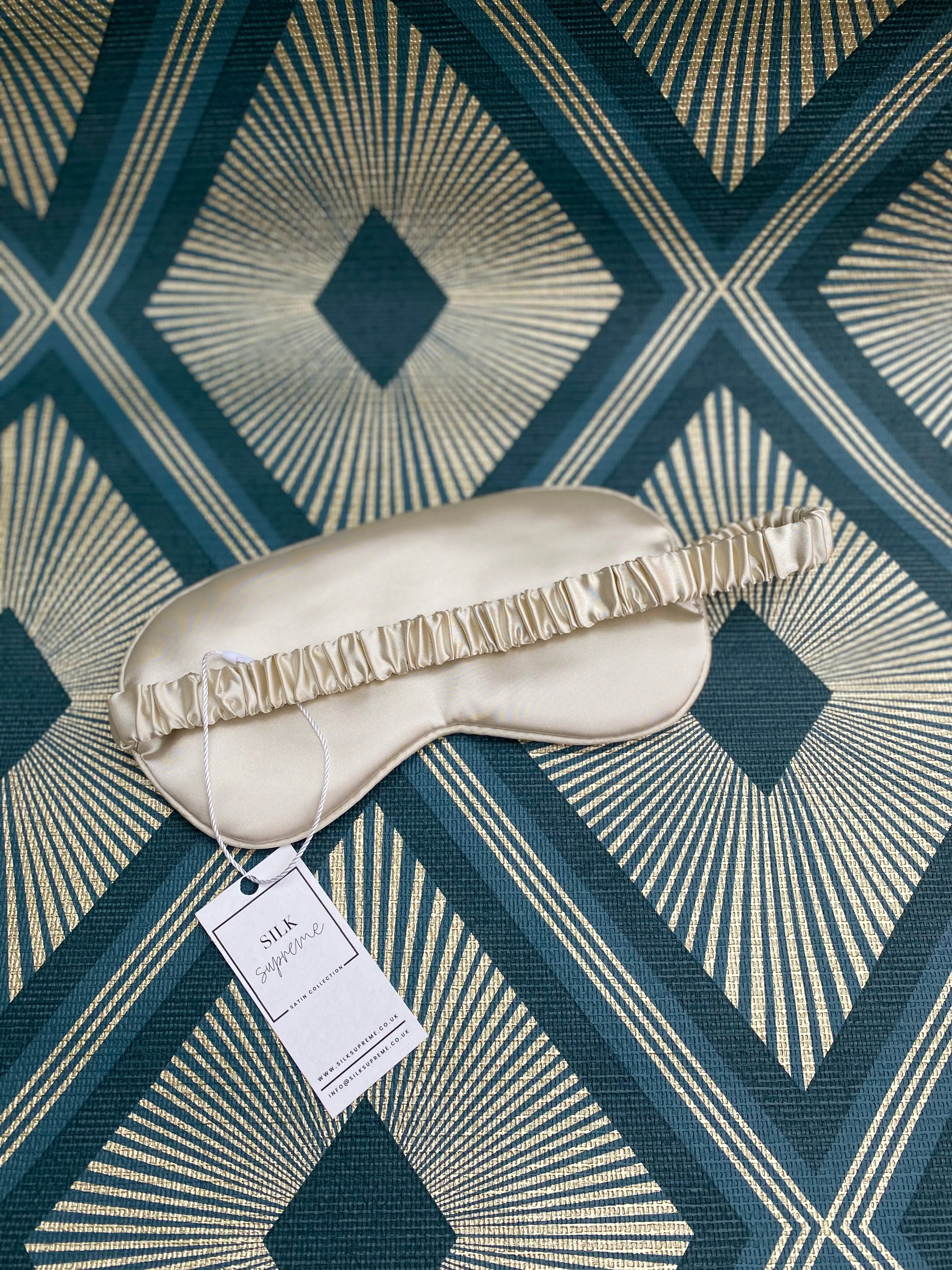 Satin Sleeping Eye Mask - Beige