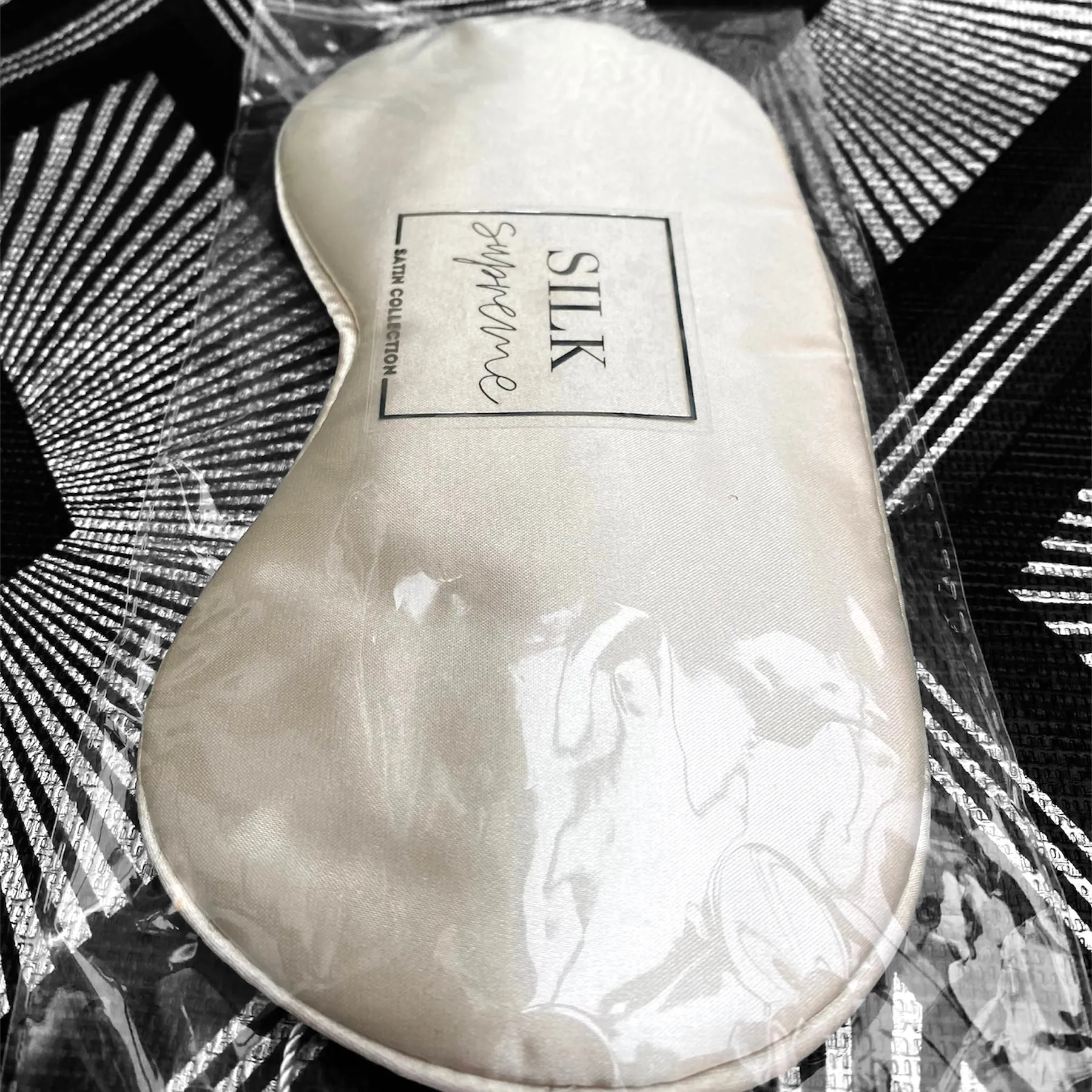 Satin Sleeping Eye Mask - Beige