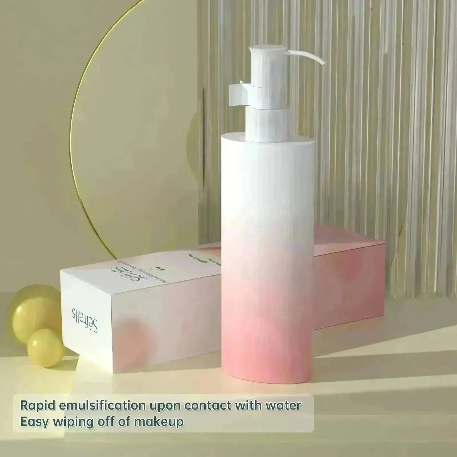 Sefralls Peach Moisturizing Cleansing Oil Natural Ingredients Makeup Removal Oil With Hydrating Jojoba 120ml