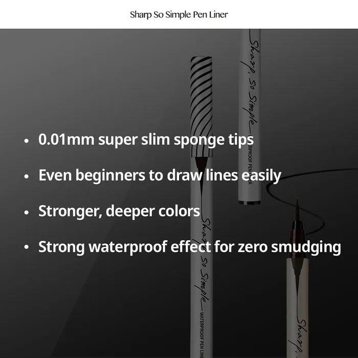 Sharp So Simple Waterproof Pen Liner 001 Black