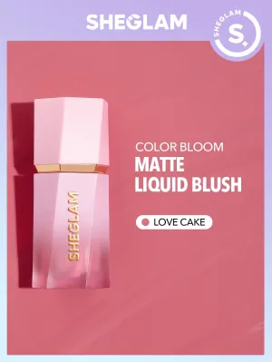 SHEGLAM Color Bloom Liquid Blush Matte Finish Love Cake