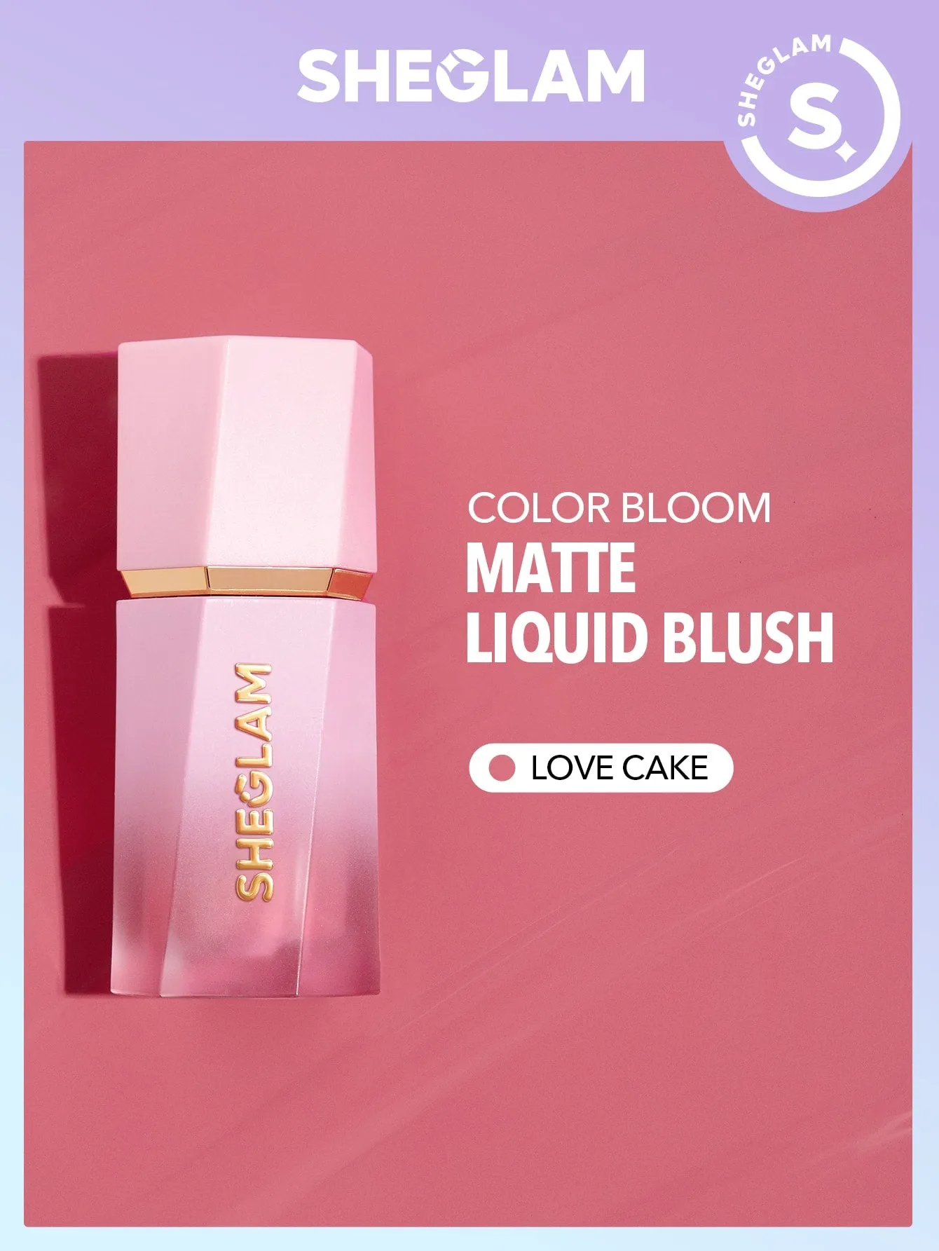 SHEGLAM Color Bloom Liquid Blush Matte Finish Love Cake