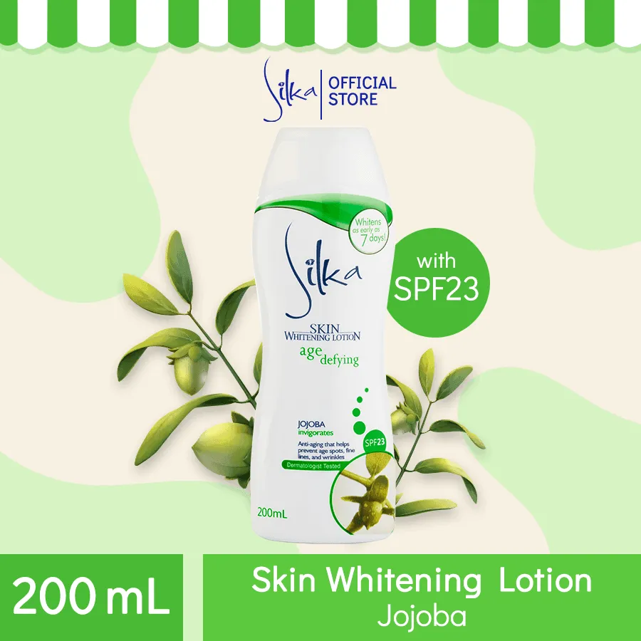 Silka Whitening lotion Age defying Jojoba SPF23 200ml