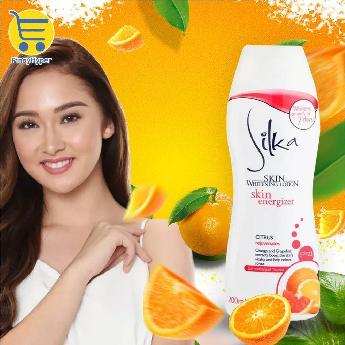 Silka Whitening Lotion Energizer (Citrus) 200ml