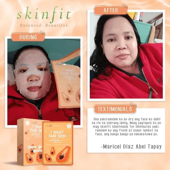 Skinfit I Want Fair Skin WHITENING Sheet Mask - 21g