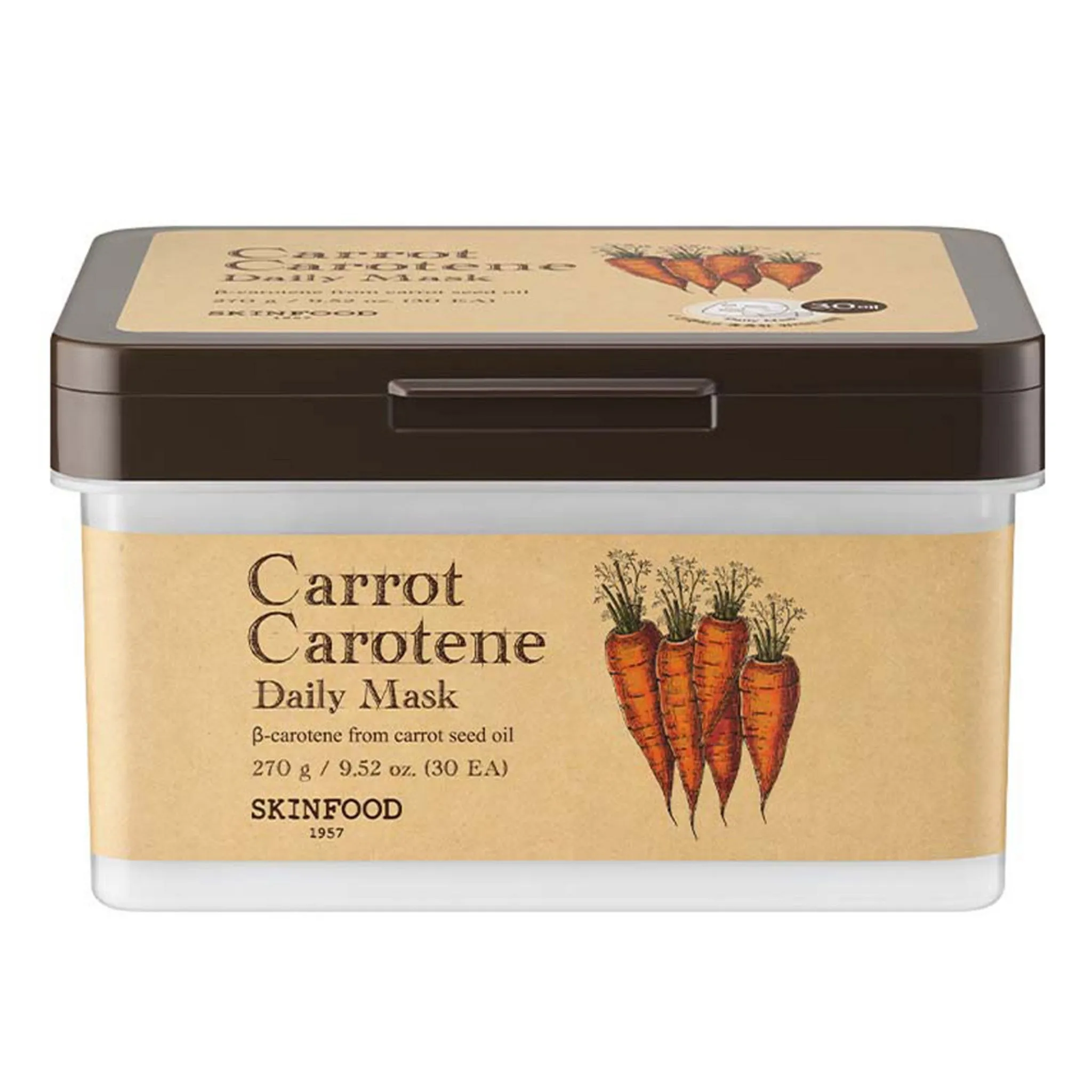 Skinfood Carrot Carotene Daily Mask, 30 Sheets - Sheet Mask - 🏆 #22 - Beauty - Best of December