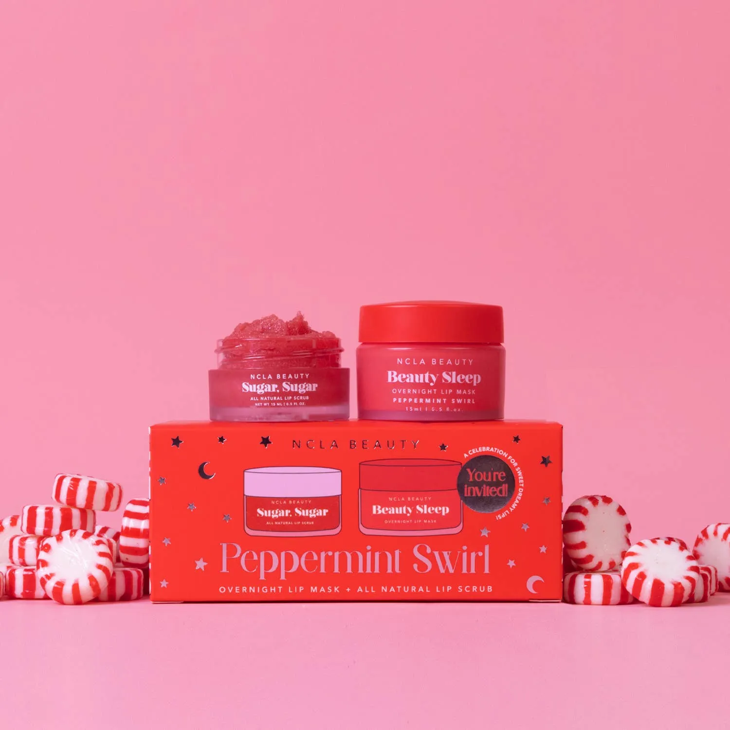 Slumber Party Lip Treatment Gift Set - Peppermint Swirl