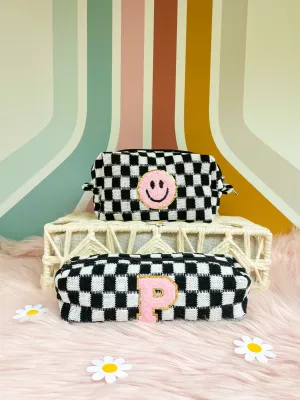 Smiley Face Makeup Bag Set