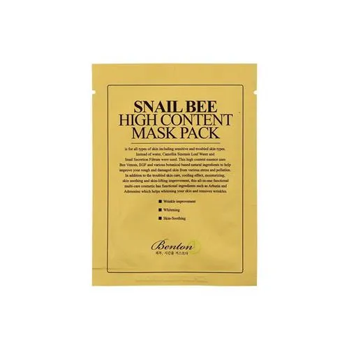 Snail Bee High Content Mask Pack - 1 Box of 10 Sheets