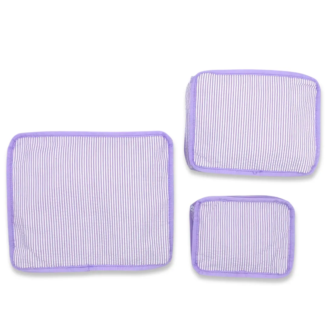 Stacking Set | Lilac Seersucker