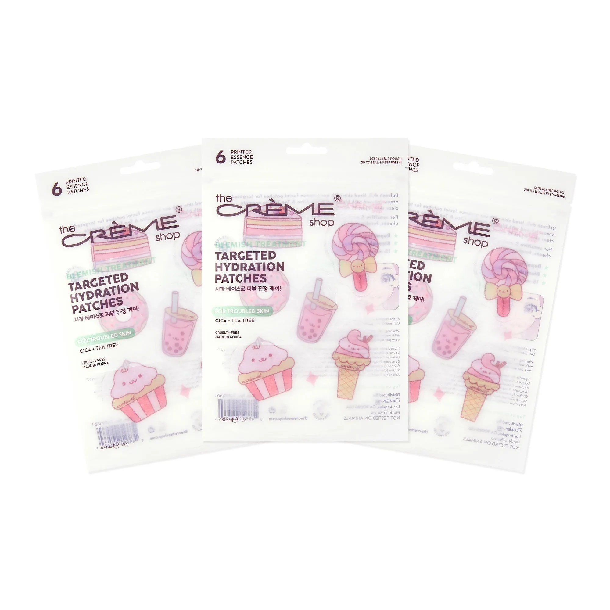 Targeted Hydration Patches For Acne Prone Skin - "Sweet Treats" (3 Pack)
