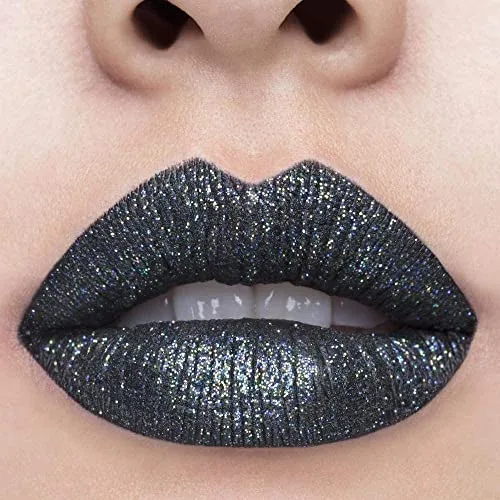 TATTOO JUNKEE Leather Lip Trio Lip Paint Kit, Includes Black Lip Liner & Matte Long-Wear Lip Paint   Coordinating Fine-Milled Opalescent Cosmetic Glitter