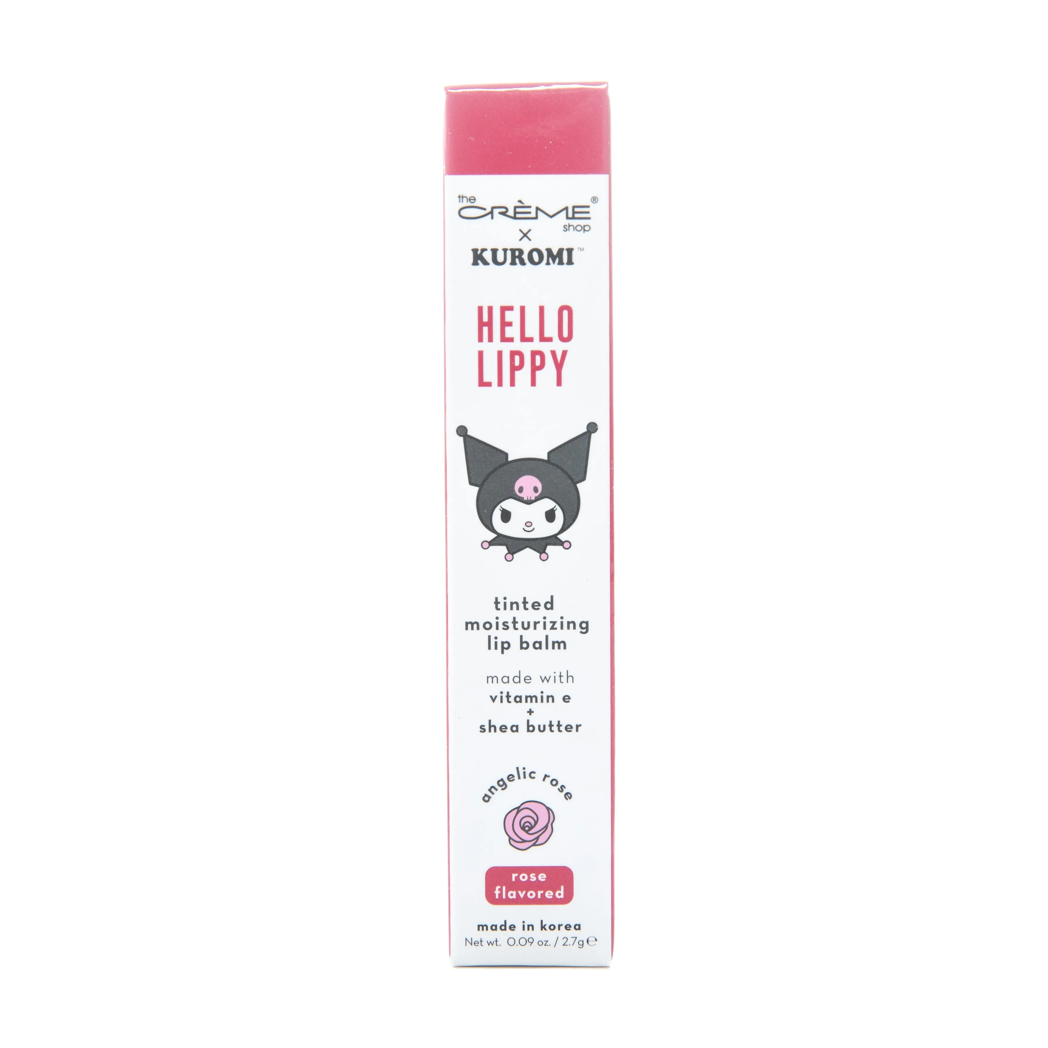 The Creme Shop Kuromi Hello Lippy Tinted Moisturizing Lip Balm Rose Flavored