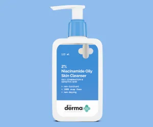The Derma co 2% Niacinamide Oily Skin Cleanser for Sensitive, Oily & Combination Skin 125 ml Non-Irritant | 100% Soap-Free | Non-Drying 125ml