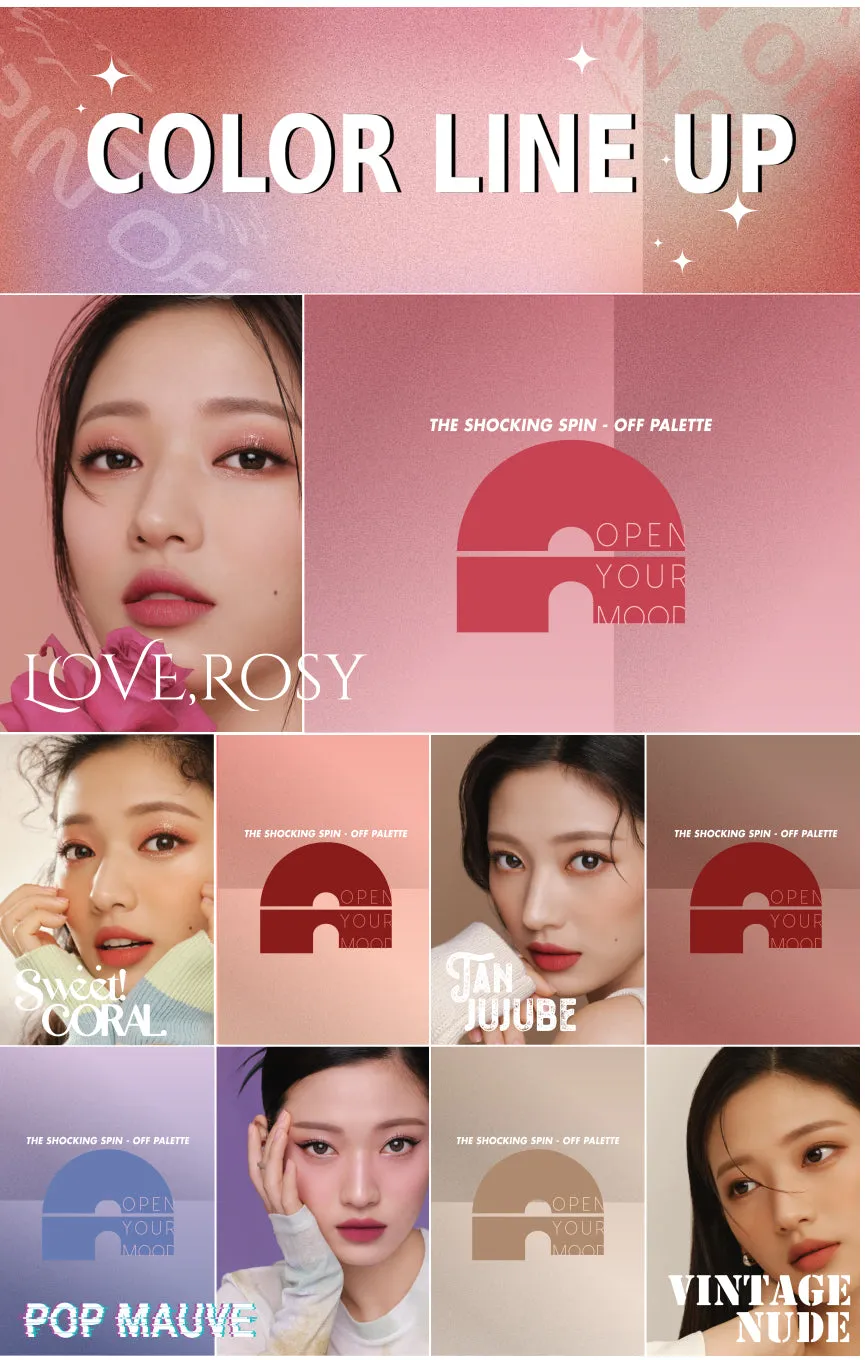 TONYMOLY The Shocking Spin Off Palette 02 Love Rose بالت شدو