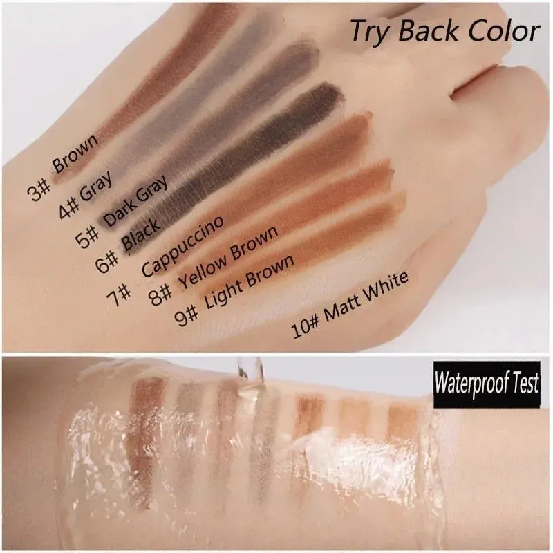 Ultimate 12PCS Waterproof Eyebrow Pencil Set for Flawless Brows