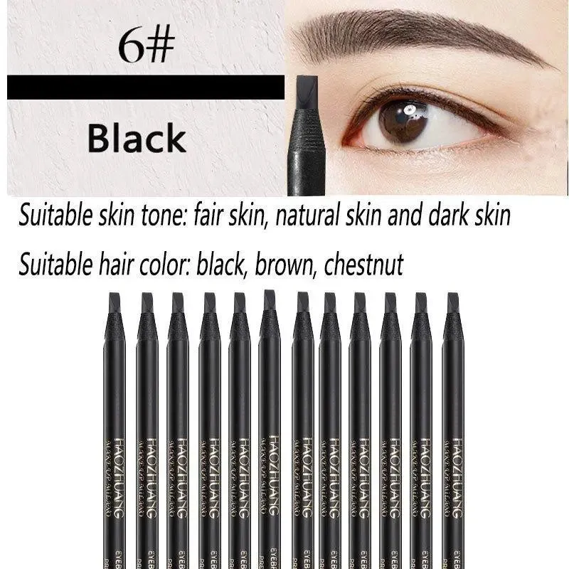 Ultimate 12PCS Waterproof Eyebrow Pencil Set for Flawless Brows