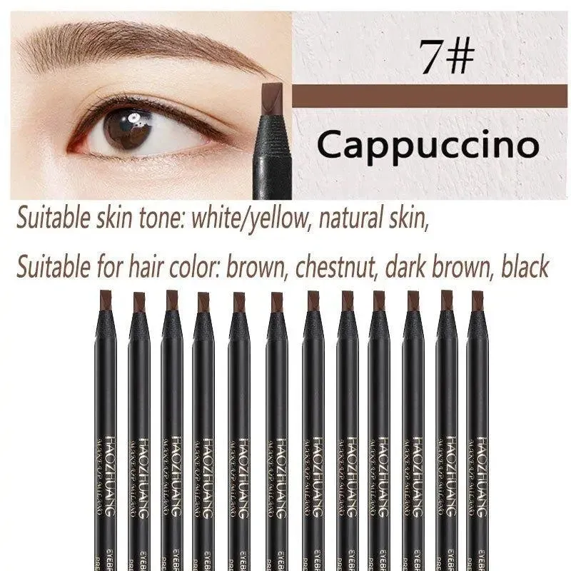 Ultimate 12PCS Waterproof Eyebrow Pencil Set for Flawless Brows