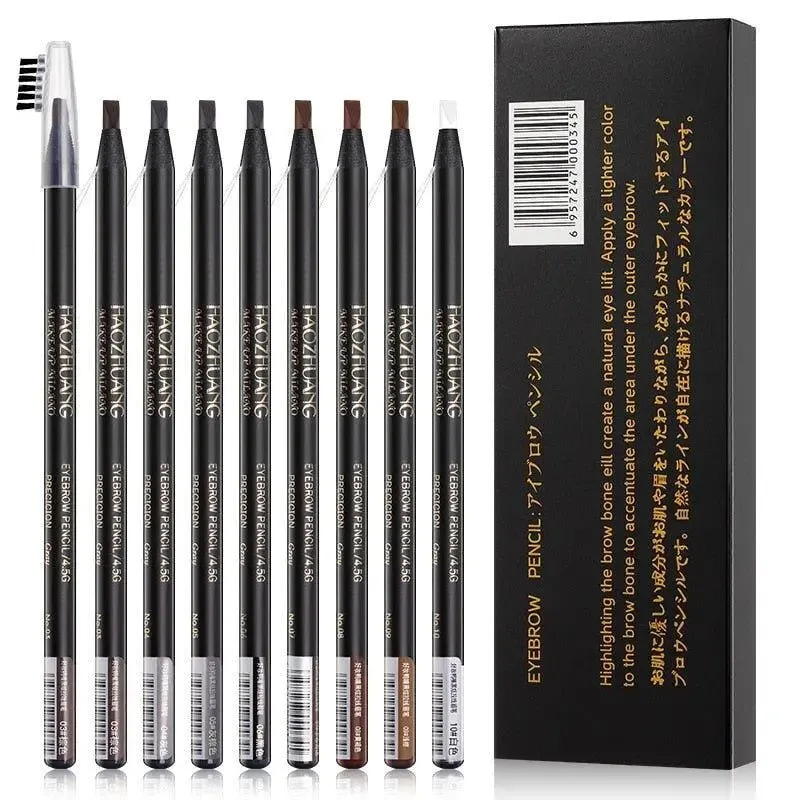 Ultimate 12PCS Waterproof Eyebrow Pencil Set for Flawless Brows