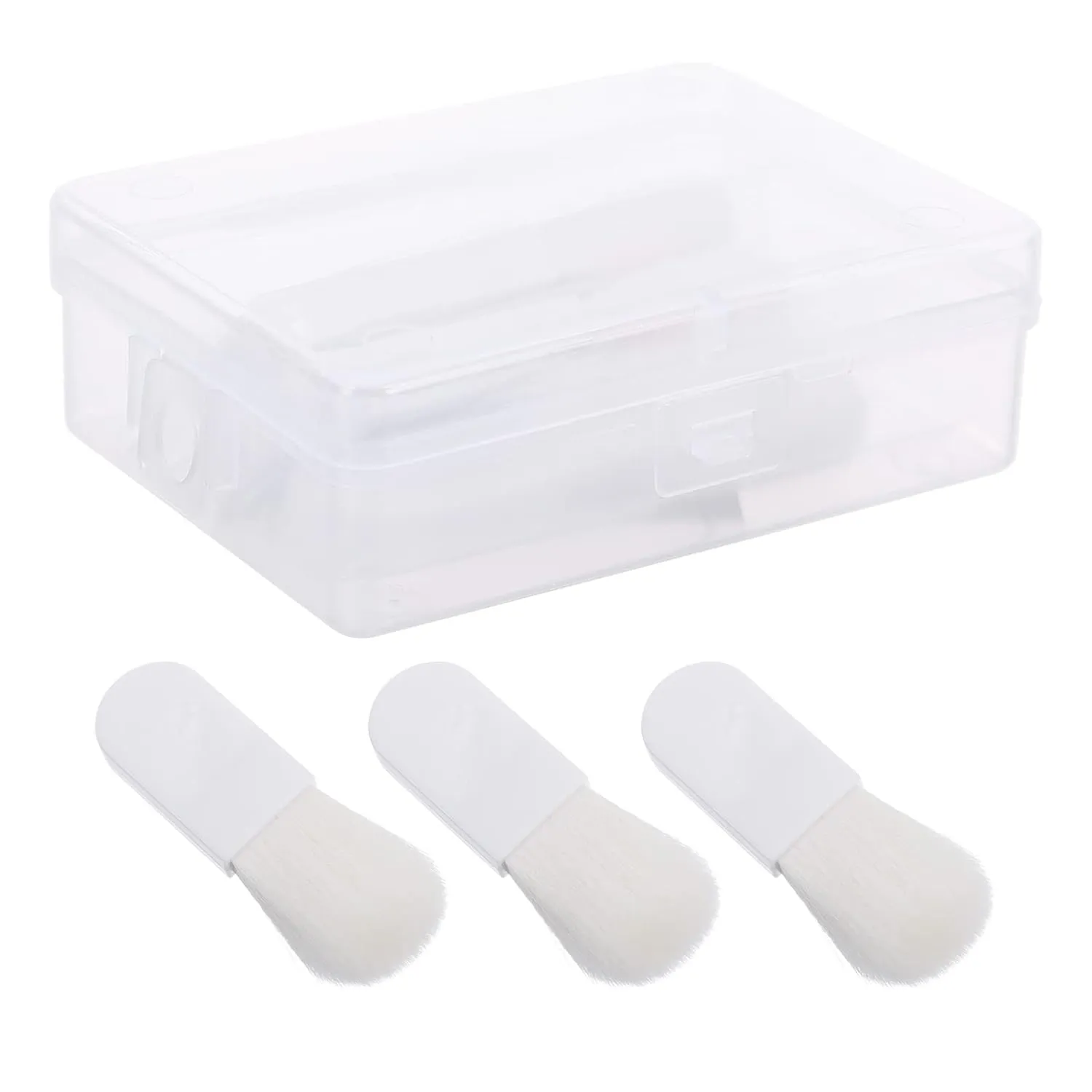Vaguelly 3Pcs Portable Makeup Blush Brush Mini Soft Hair Blending Brushes for Women for Travel Home Use Easy to Clean Non Slip Handle present Occasion