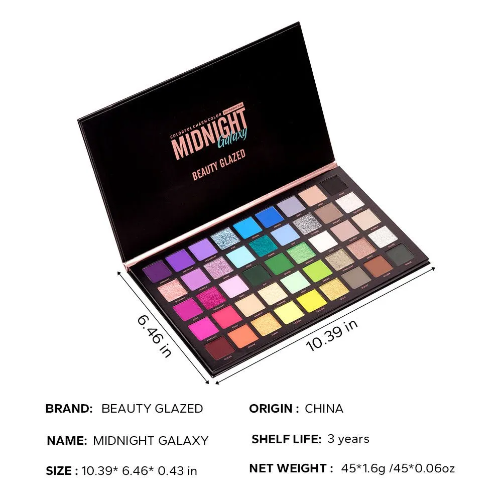 Vibrant 45-Color Eyeshadow Palette in Pink B160