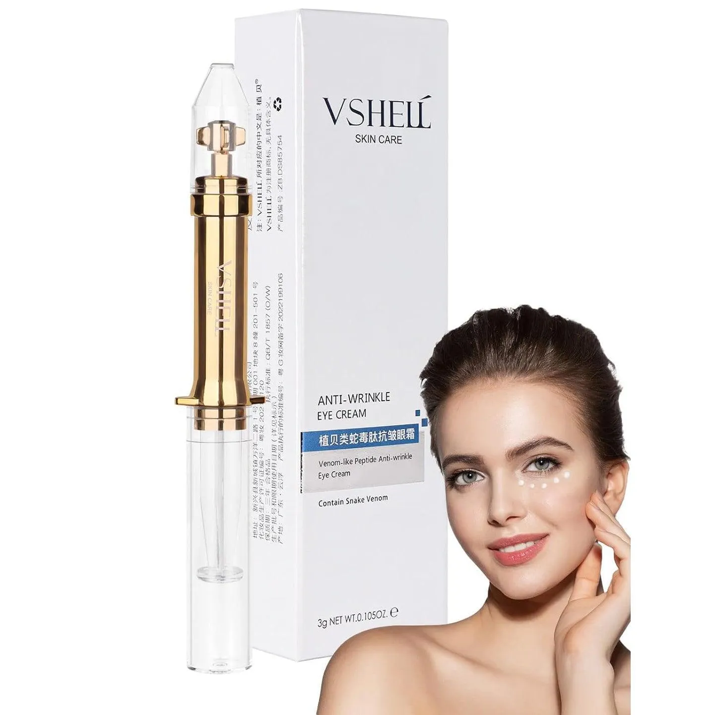 Vshell Anti Wrinkle Eye Cream - 3g