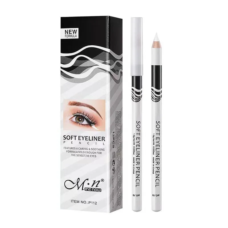 Waterproof White Eyeliner Pencil Quick-Dry Long-Lasting No Blooming Eye Liner Pen Professional Woman Makeup Beauty Cosmetic Tool