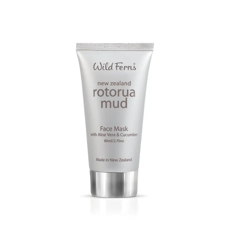 Wild Ferns Rotorua Mud Face Mask with Aloe Vera and Cucumber 80ml