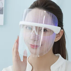 Wireless 3 in 1 Facial Photon Therapy Anti Aging Acne And Wrinkle Removal Mask With Three Conversion LED Lights