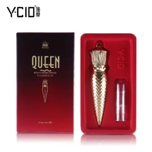 YCID QUEEN Value Pack 2pcs/lot A Luxurious Queen Scepter Matte Lipstick   A Small Color Lipstick Makeup Sharp Tapered Batom Lip Stick