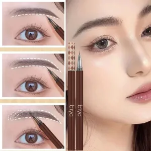 Yeknu Waterproof Liquid Eyebrow Pencil Maquillajes Para Mujer Easy To Color Eyebrow Pen 0.01MM Ultra Thin Head Eye Makeup Cosmetics
