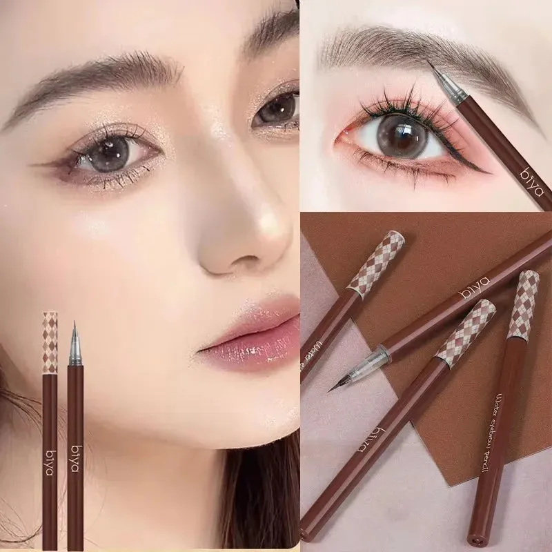 Yeknu Waterproof Liquid Eyebrow Pencil Maquillajes Para Mujer Easy To Color Eyebrow Pen 0.01MM Ultra Thin Head Eye Makeup Cosmetics