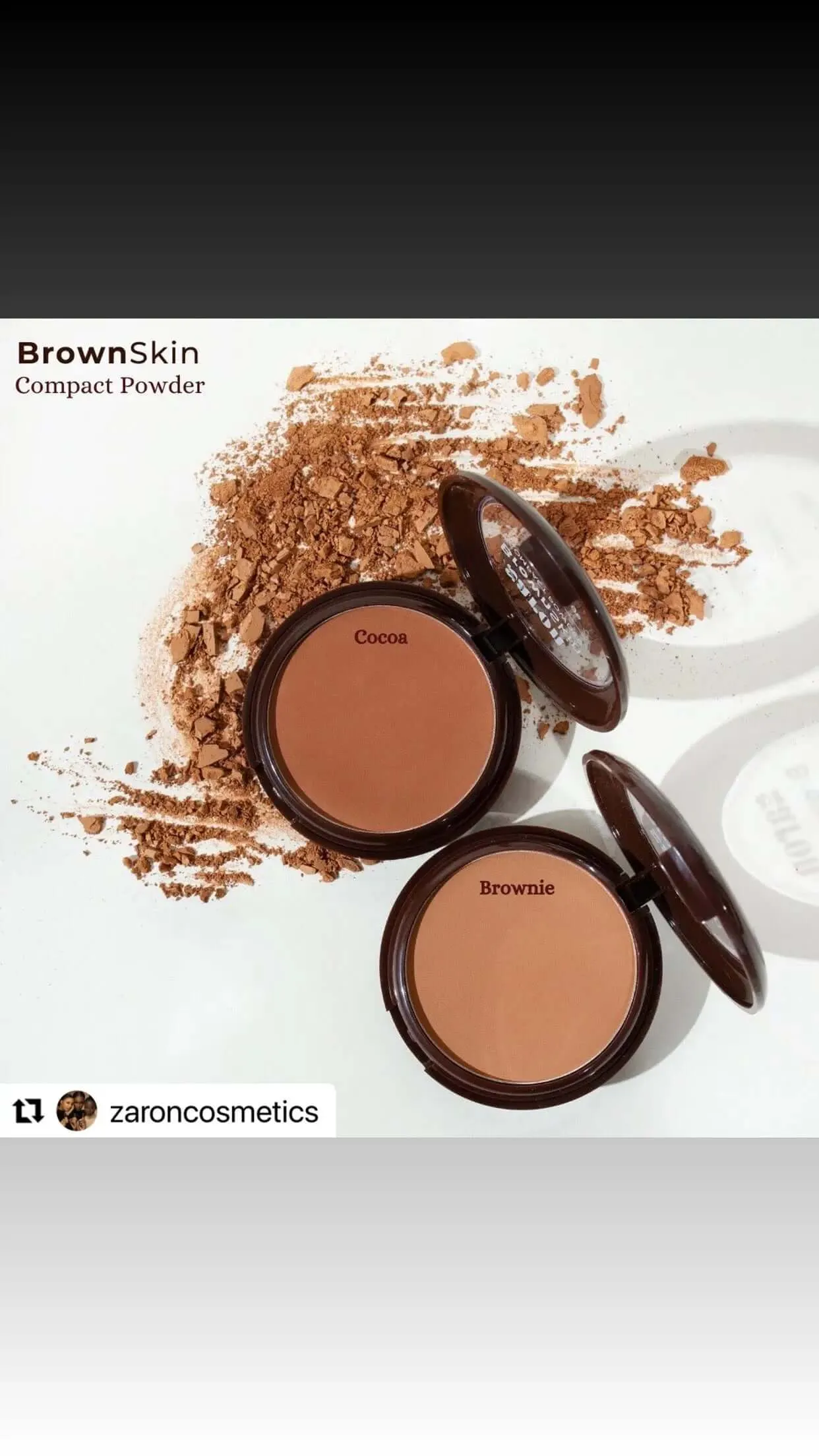 Zaron Brown Skin Compact Powder
