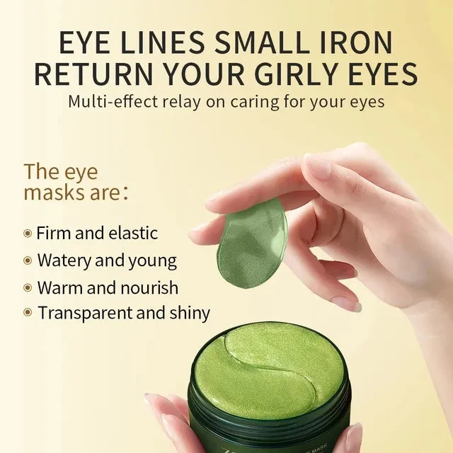 ZOZU Avocado Crystal Bouncing Eye Mask 60pcs Moisturizing and Dark Circles Improvement Eye Mask Patch Eye Care