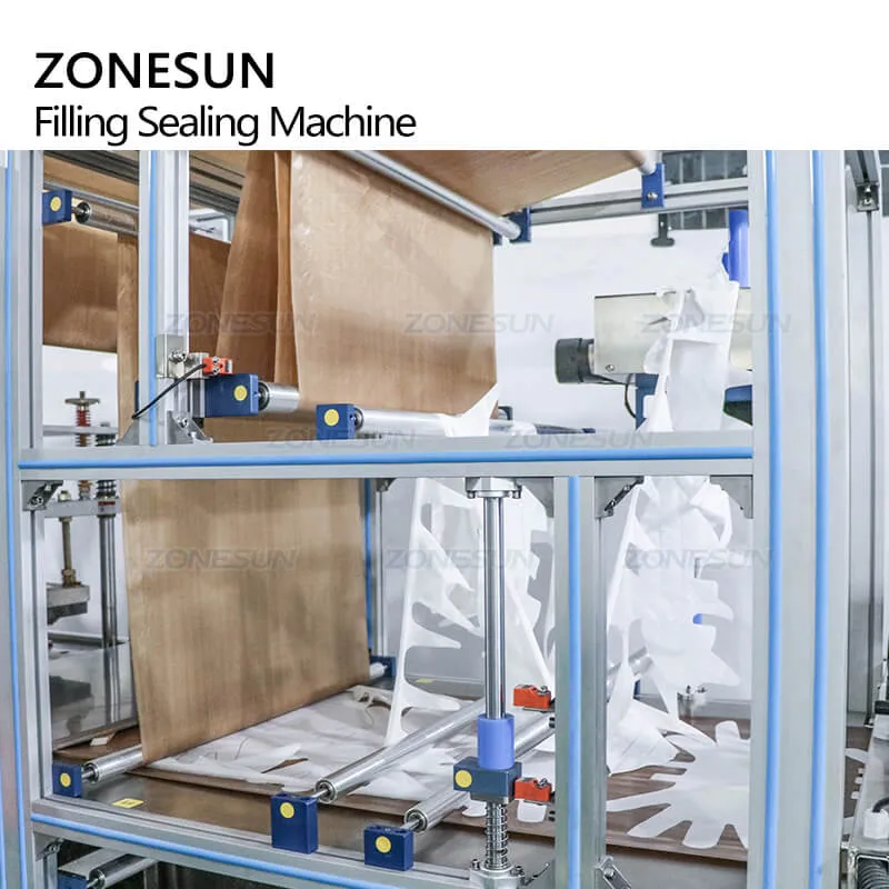 ZS-FHMS1GF Automatic Hand and Foot Cosmetics Facial Mask Sheet Sachet Filling Sealing Making Machine With Labeler