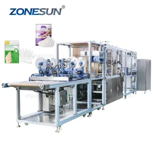 ZS-FHMS1GF Automatic Hand and Foot Cosmetics Facial Mask Sheet Sachet Filling Sealing Making Machine With Labeler